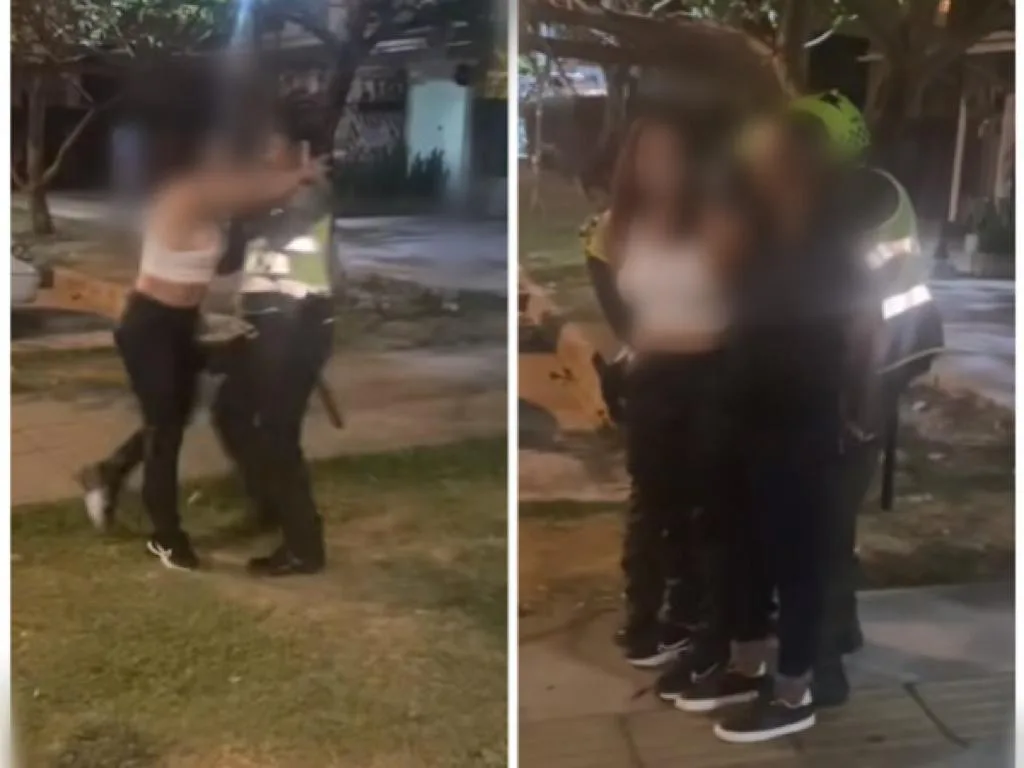 Mujer, en medio de una borrachera y riña, mechoneó a una patrullera en Cali