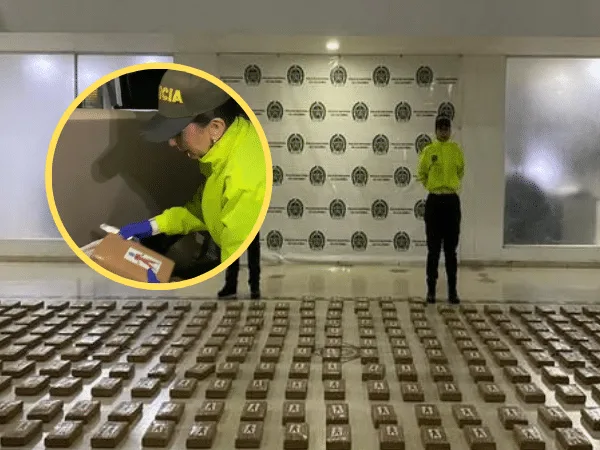 Los paquetes de cocaína incautados en Pasto, estaban decorados con imágenes alusivas al personaje de anime japonés "Goku".