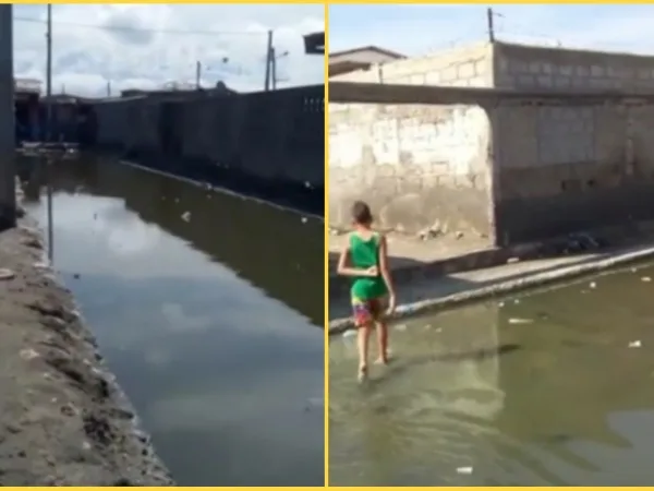 Habitantes de Tasajera en Magdalena denuncian un enorme empozamiento de agua cerca a un colegio