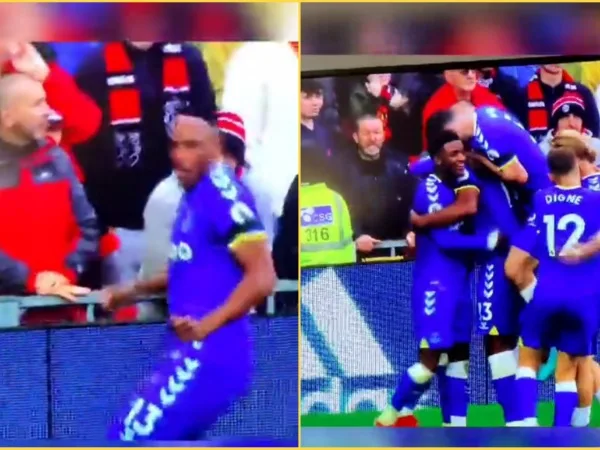 Chistes y risas por Yerri Mina, le hizo gol al Manchester United, celebró y bailó pero el VAR se lo anuló
