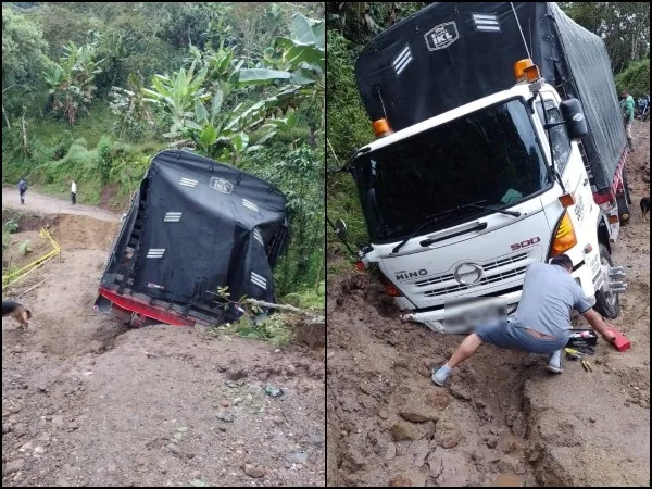 "Vía secundaria" usada para llegar Rosas en Cauca también con problemas: reportan "caída de la banca"