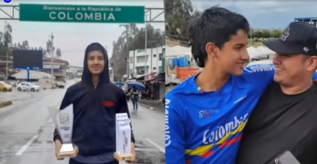 "Solo compramos un almuerzo y yo me como lo que él deja", el difícil camino de José Alejandro, hoy campeón de BMX