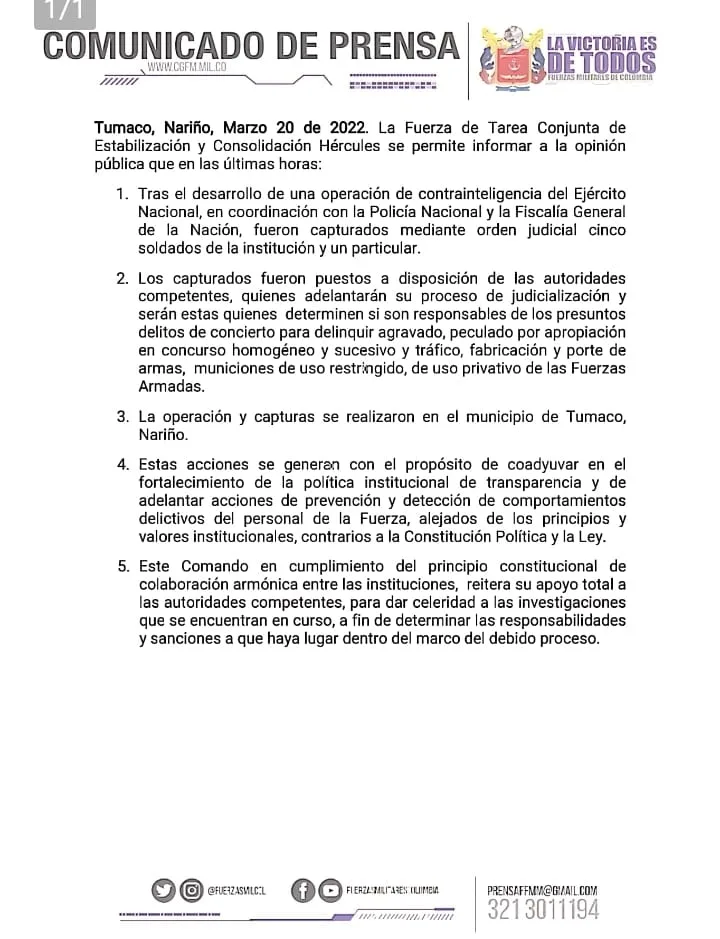 de los militares