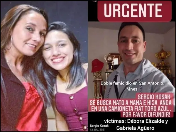 Intentó arrollarlas pero falló, luego disparó a su exnovia y su exsuegra: el femenicida huyó de Argentina a Brasil