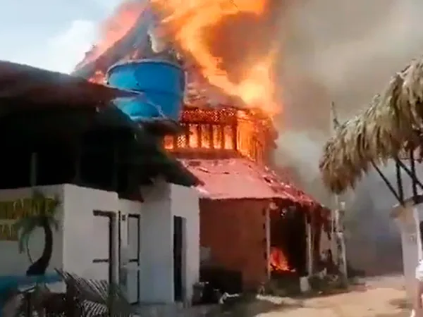 Santa Marta incendio cabañas
