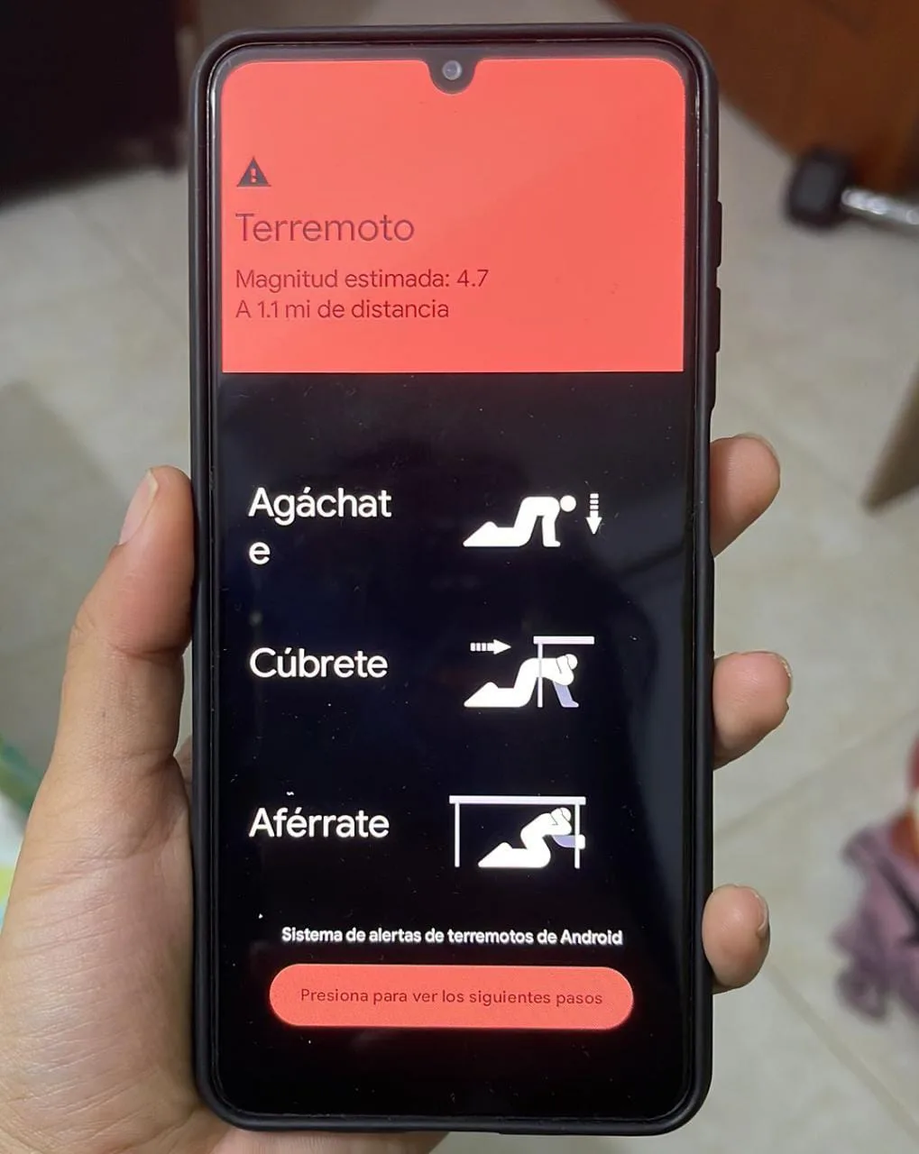Ni los simpson se atrevieron: Android alertó sobre el temblor que hubo en Bucaramanga