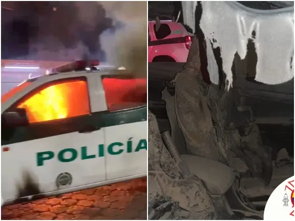 No conciliaron, le "echaron gasolina y la prendieron" a la patrulla de Policía involucrada en accidente Tumaco