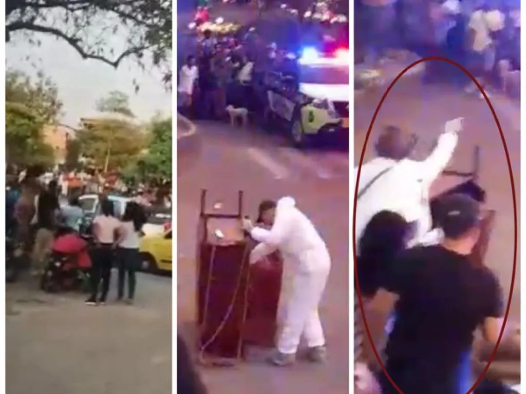 "No, no corránse, ¡cierren hermano!", en Cali el CTI sacando el cuerpo del armario y la gente se fue encima a verlo y tomarle fotos