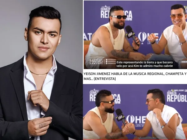 "El problema grave es el ego, ellos solo quieren ser uno " fuerte el mensaje de el Cantante Yeison Jiménez sobre el genero La Champeta