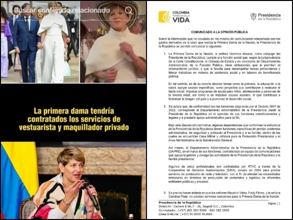 «Ella cumple una función social para el país»: Presidencia tras escándalo por gastos de Verónica Alcocer