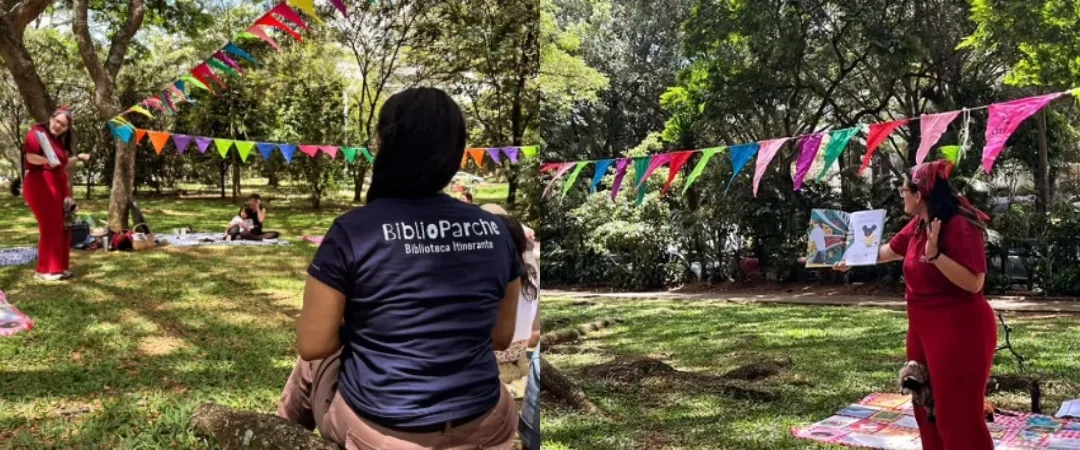 Lectura, naturaleza y picnic: Biblioparche, la biblioteca itinerante al aire libre en Cali