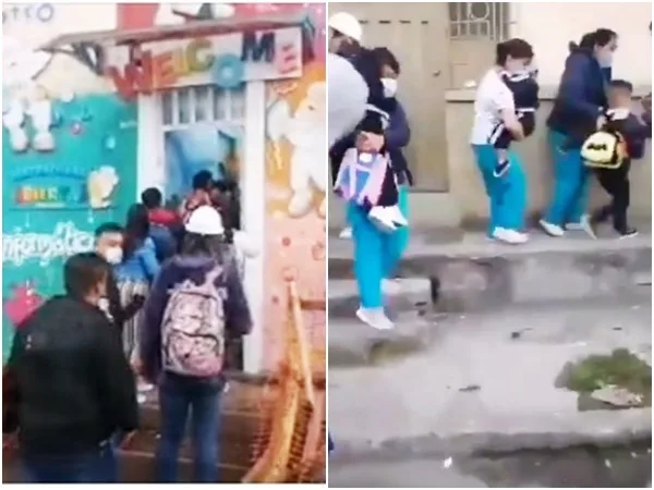 “No asusten a los niños” los momentos de tensión en un jardín infantil de Pasto luego de que 30 niños quedaran medio de los gases.