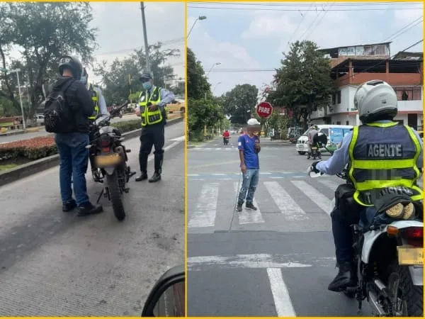agentes sin semáforos en Cali
