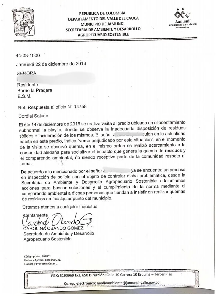 En Jamundí, cansados de escombrera ilegal y autoridades "no hacen nada"