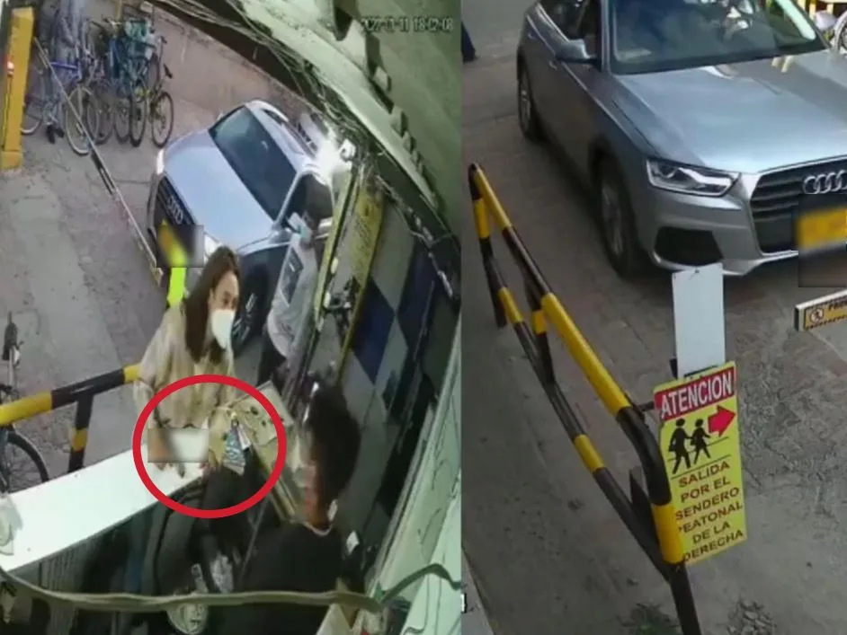 Indígnación por conductora con pistola en mano intimidó a trabajador de un parqueadero