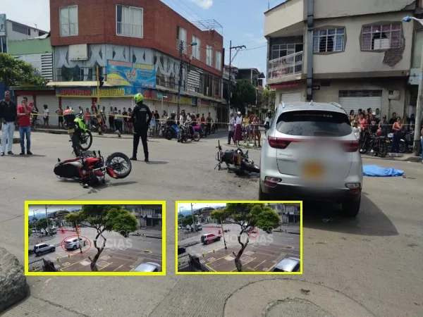 La moto "iba endiablada", golpearon a otra y chocaron con la camioneta, conductor y parrillera murieron