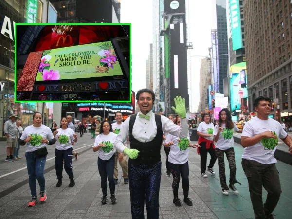 Bailarines caleños pusieron a azotar baldosa a extranjeros en el Times Square
