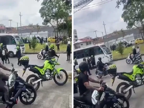 Operativo en caravana fúnebre en Cali.