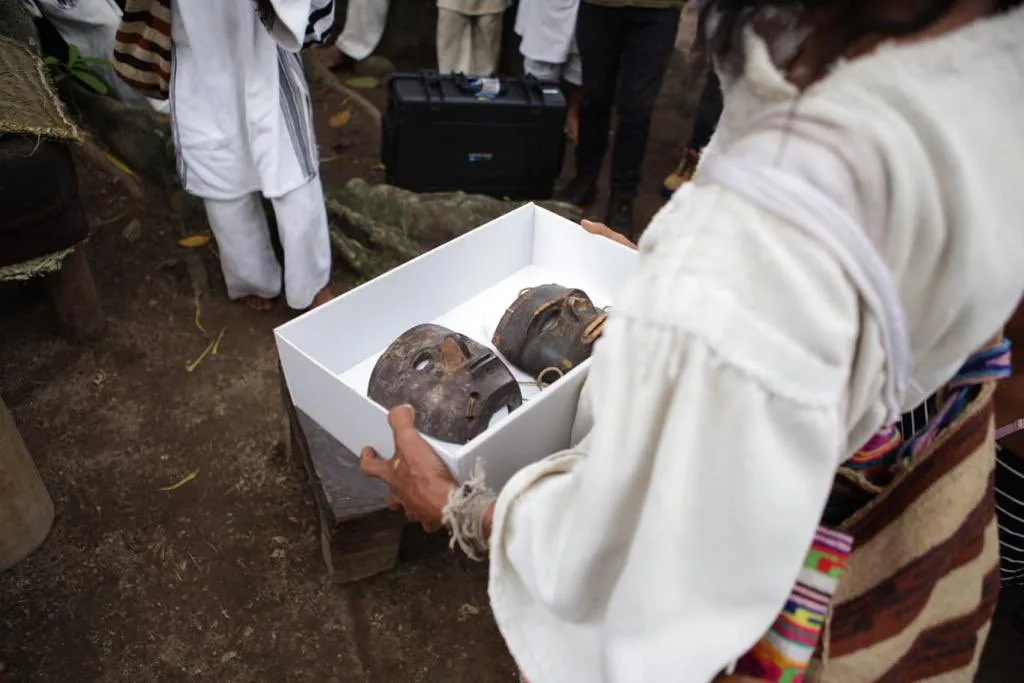 Acto histórico: Las máscaras Kogui volvieron a la Sierra Nevada