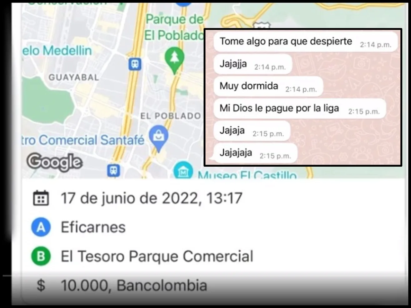 "Muy dormida", lo que le respondió conductor a pasajera que le pagó $100.000 por error por una carrera