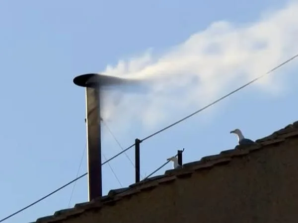 Humo blanco de la Capilla Sixtina.