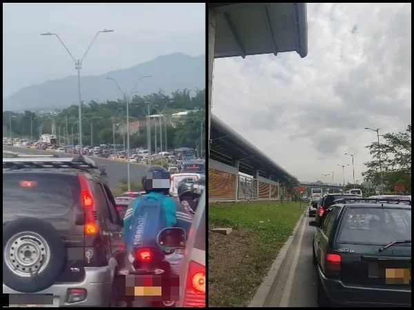 "Tremendos trancones": en Ciudad 2000 entre la Simón Bolívar y Ciudad de Cali, "festín para motoladrones"