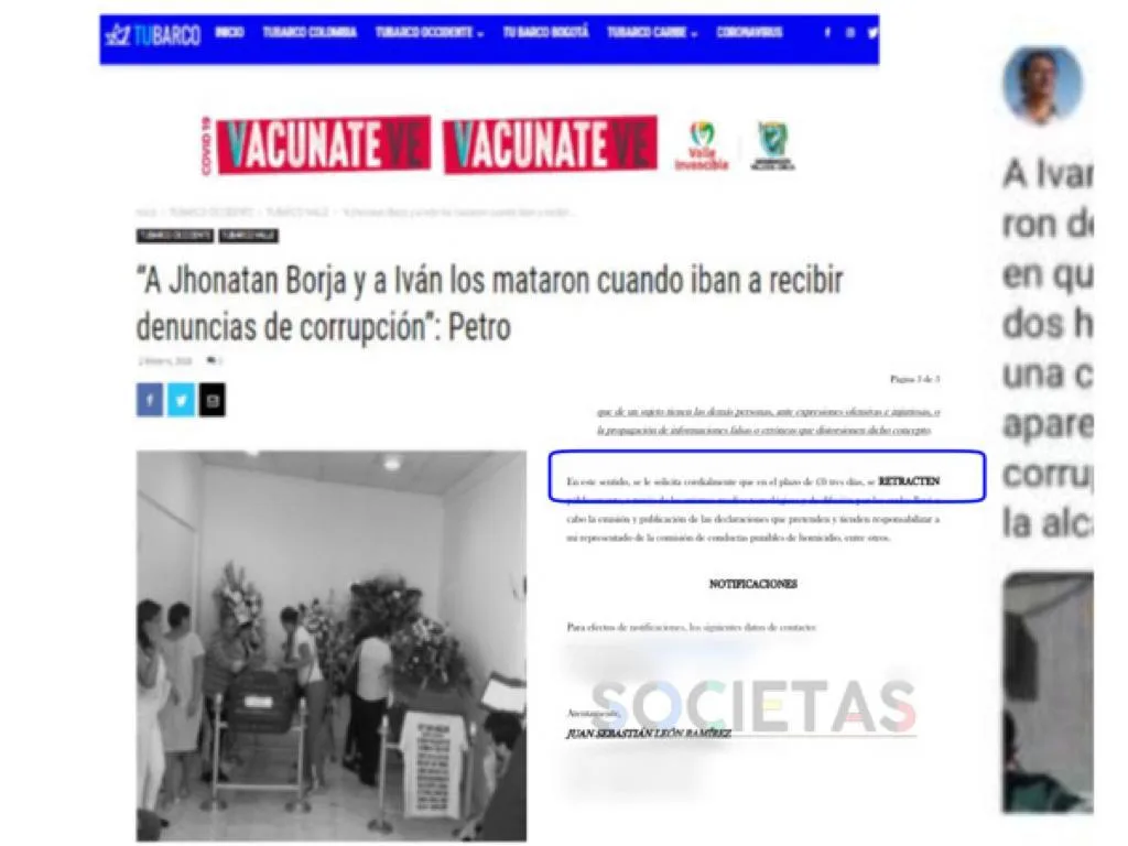 pedido de retractación