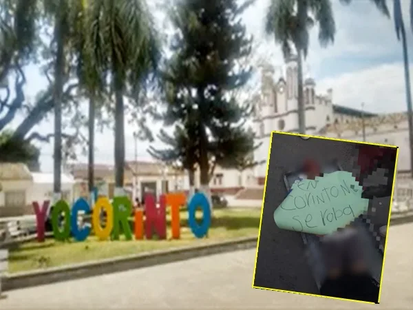A plena luz del día asesinaron a joven y le dejaron un cartel que decía “En Corinto no se roba”