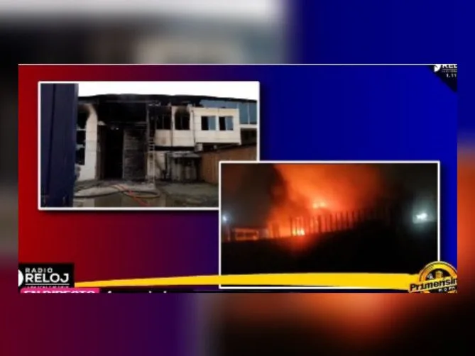 Pérdida total en una fábrica en Arroyohondo, Yumbo, hubo un incendio en la madrugada