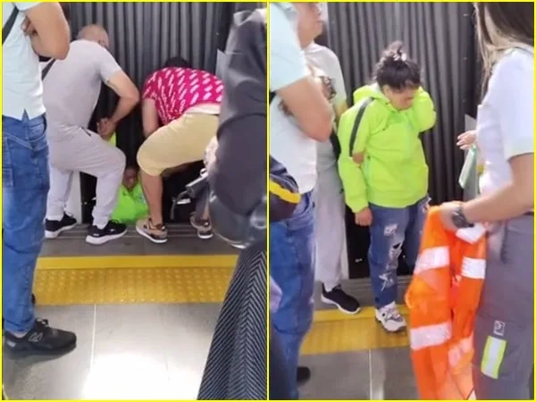 "¡Está viva!", joven "se lanzó" a vías del Metro en Medellín, la rescataron, pero necesita ayuda