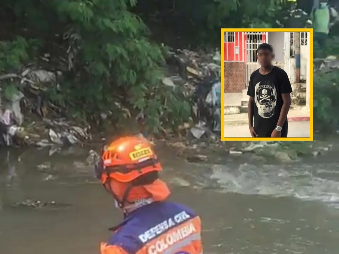 Encontraron el cuerpo sin vida de Juan David, menor arrastrado por un arroyo en Barranquilla
