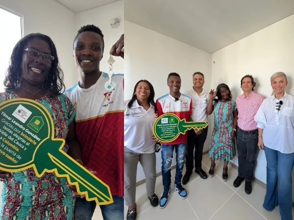 El boxeador Yilmar González recibió las llaves de su nuevo hogar, un gran premio a su trayectoria como deportista