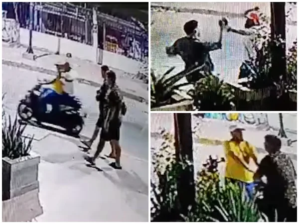En San Andrés, un confuso enfrentamiento se registró entre motociclistas y dos turistas