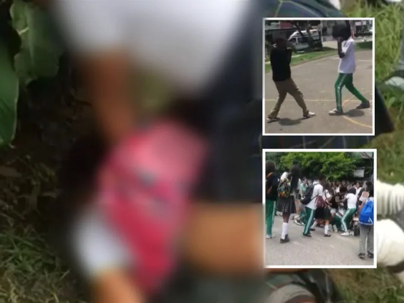 Bochornoso: estudiantes en Cali siguen peleando a las afueras del colegio y denuncian que nadie controla