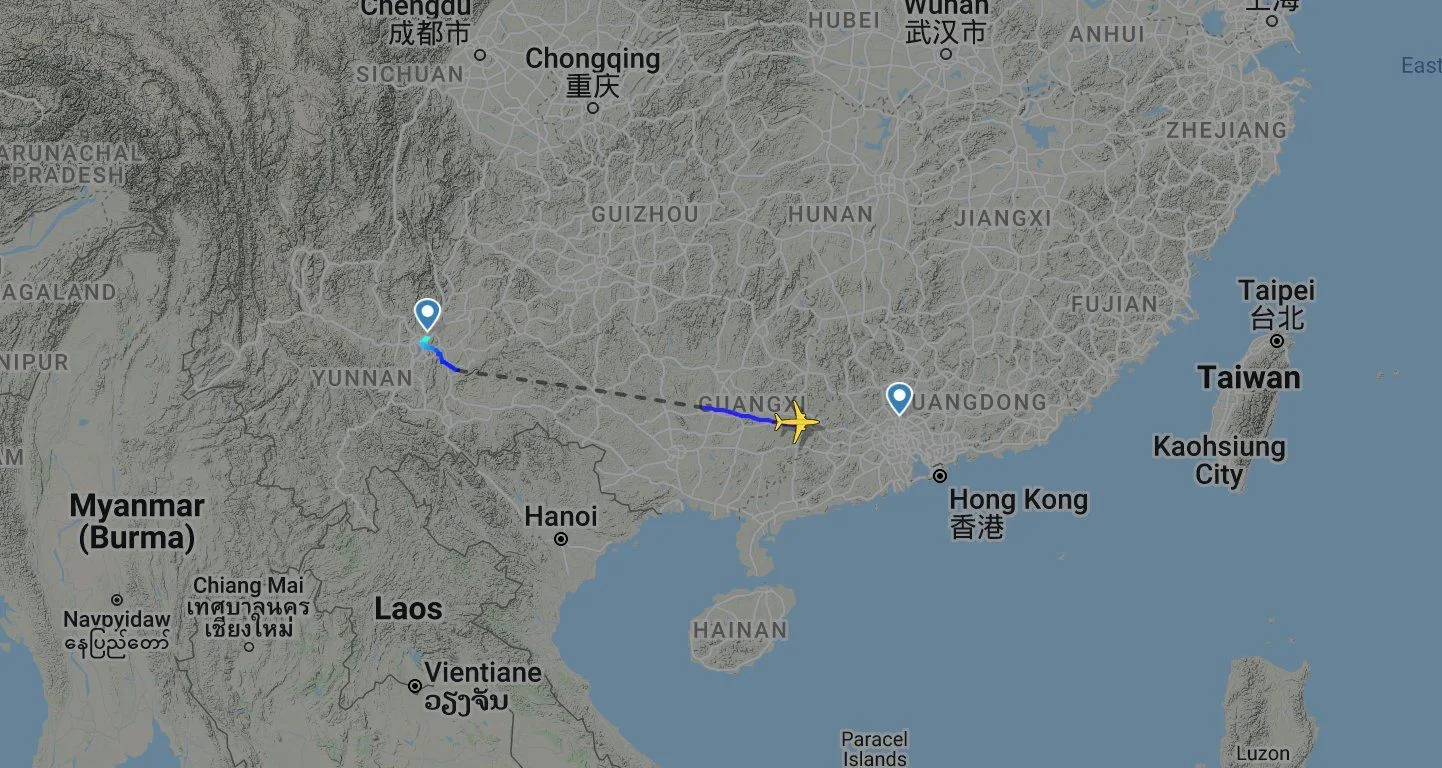 Boing avión China