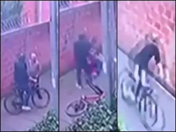 ¿Intolerancia en las calles de Bogotá?: Adulto mayor y su enfermera, brutalmente golpeados por un ciclista