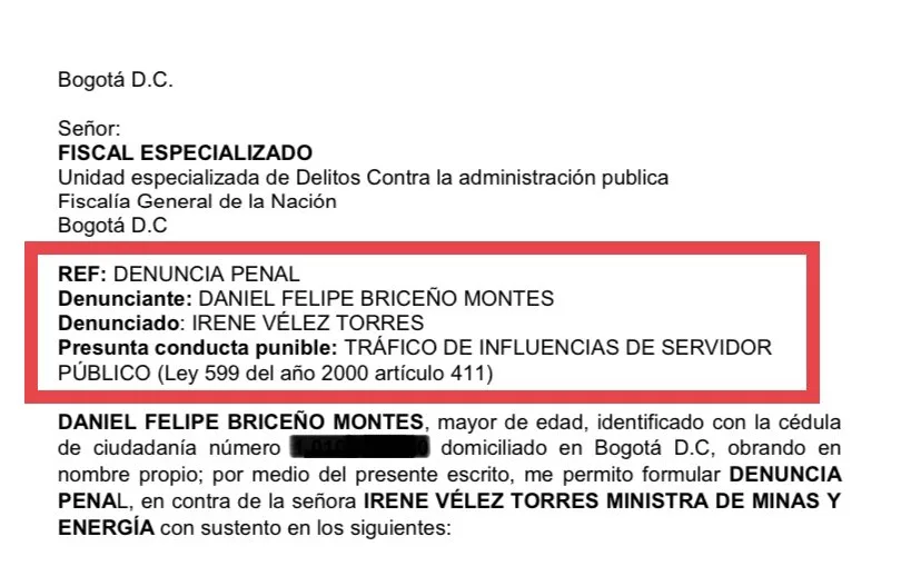 La "lupa" sobre la ministra Iréne Vélez por "gestionar" salida de su hijo "de manera irregular"