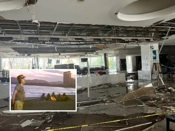 Hotel donde se grabó vacaciones del Chavo en Acapulco quedó destruido con Otis