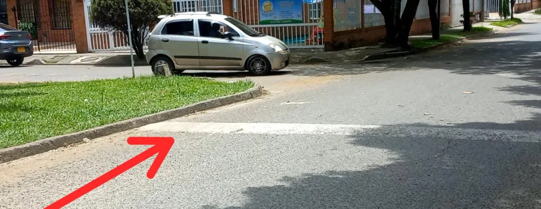 Afectación en la vía de la calle 48a