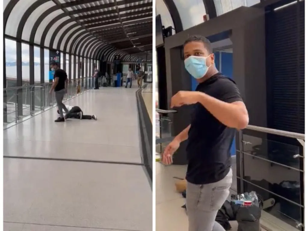 "Él me pegó primero" respondió el pasajero que golpeó a un empleado de Avianca en el aeropuerto