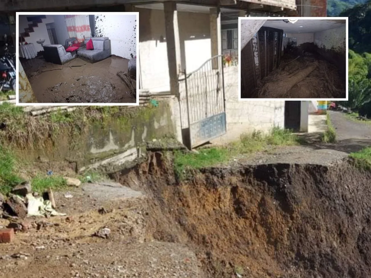 Ola invernal sigue causando estragos en Nariño: Samaniego amaneció con vías y viviendas afectadas