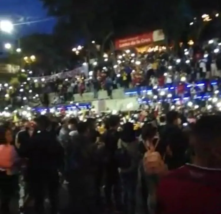 Loma de la Cruz en Cali paro