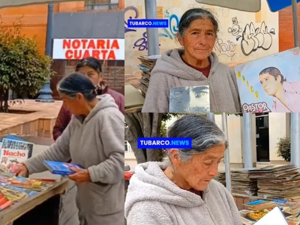 Colección exclusiva de libros antiguos y vinilos en el puesto de doña María Ojeda, en Pasto