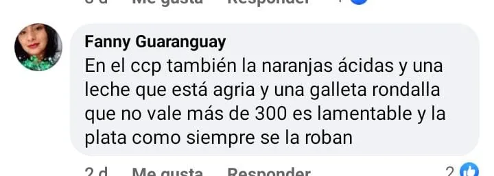 Institución Educativa CCP no llego el PAE