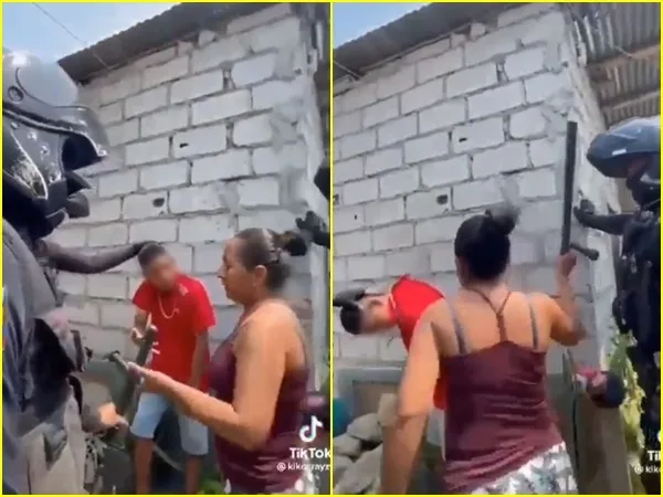Madre le quitó el bolillo al Policía para golpear a su hijo tras enterarse que estaba robando