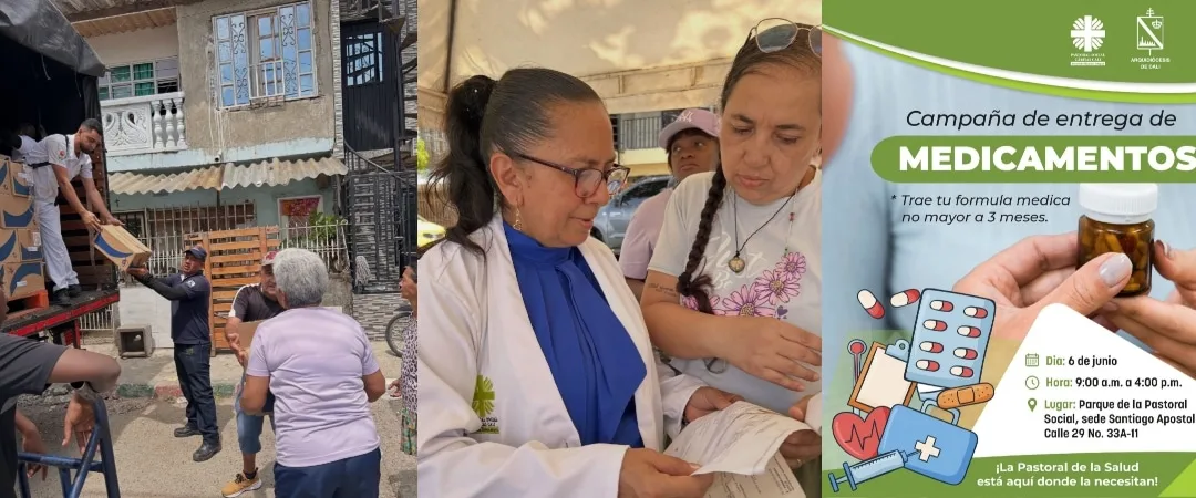 La Arquidiócesis de Cali entregará medicamentos a personas afectadas por la crisis de salud