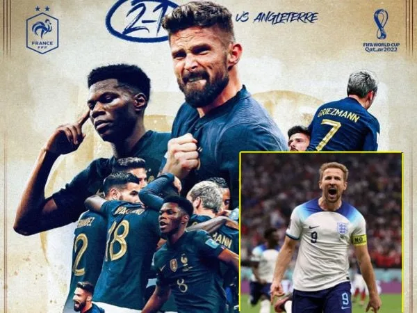 Francia, imparable en Qatar 2022, venció a Inglaterra y avanza hacia las semifinales de la copa del mundo
