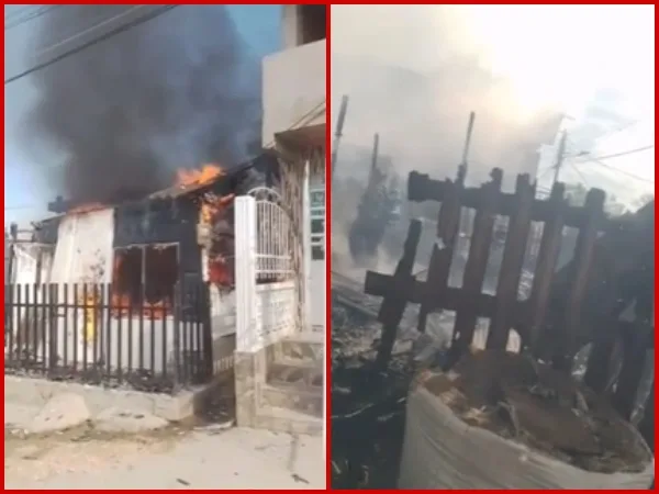 "Una discusión familiar desató el incendio" en un barrio de Cartagena, varias casas afectadas barrios Arroz Barato
