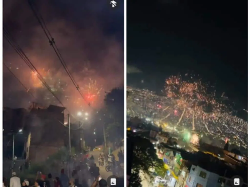 Hubo incendios, intoxicaciones por pólvora, lesionados y animales afectados, fue más de una hora con la alborada en Medellín.