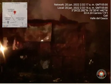 casetas La Floresta incendio